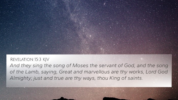 Revelation 15:3 KJV Bible Verse Image