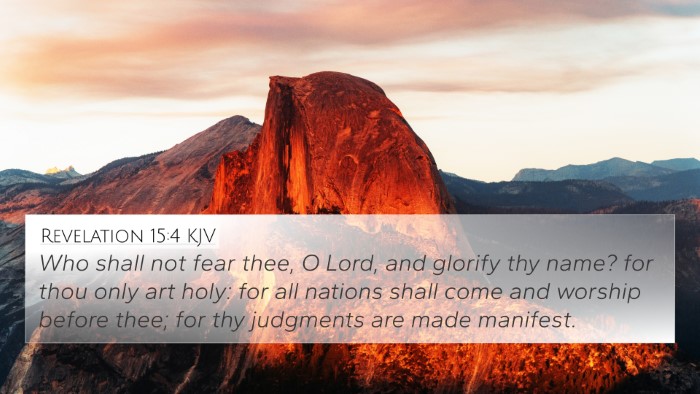Revelation 15:4 KJV Bible Verse Image