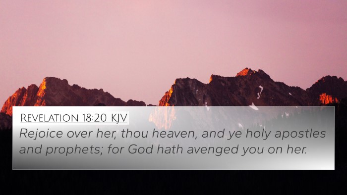 Revelation 18:20 KJV Bible Verse Image