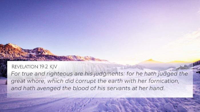 Revelation 19:2 KJV Bible Verse Image