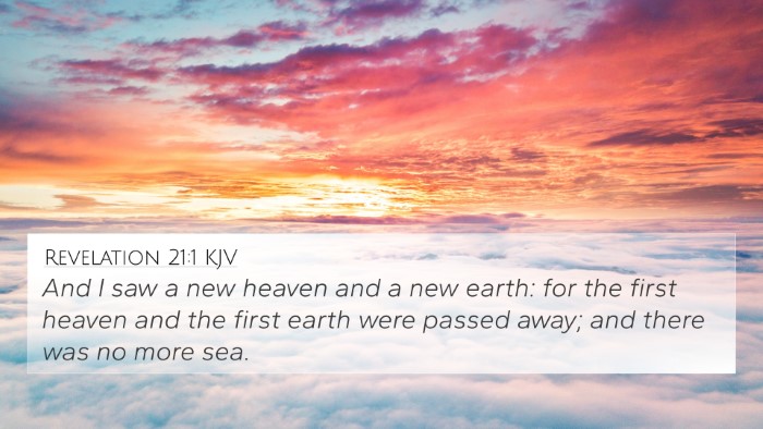 Revelation 21:1 KJV Bible Verse Image