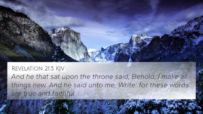 Revelation 21:5 KJV Bible Verse Image